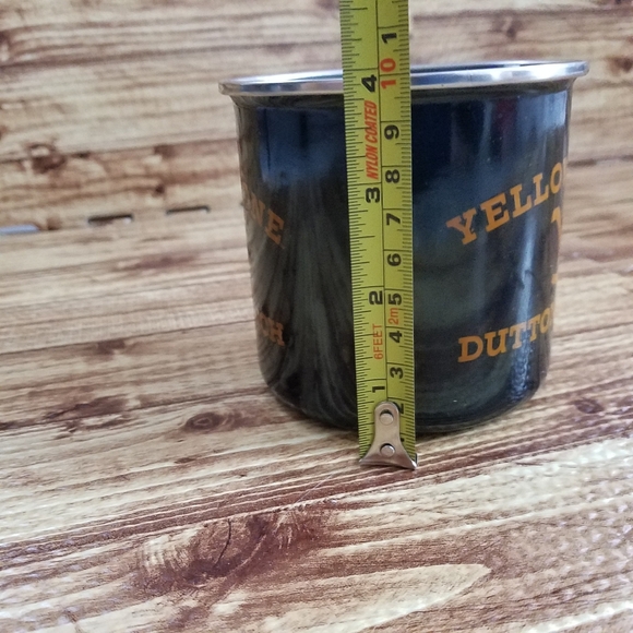 Yellowstone Dutton Ranch Campfire Black Enamel Mug 21oz Tin Metal Paramount NWT - Picture 6 of 6